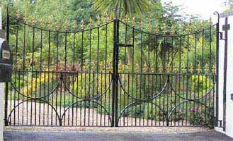 wrought iron estate gate in west sussex