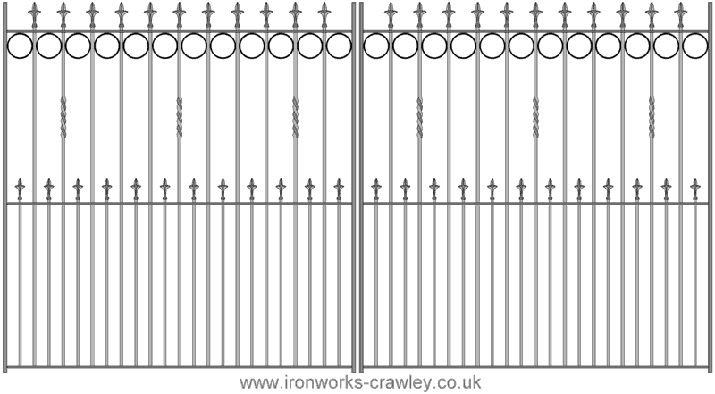 wrought iron gate