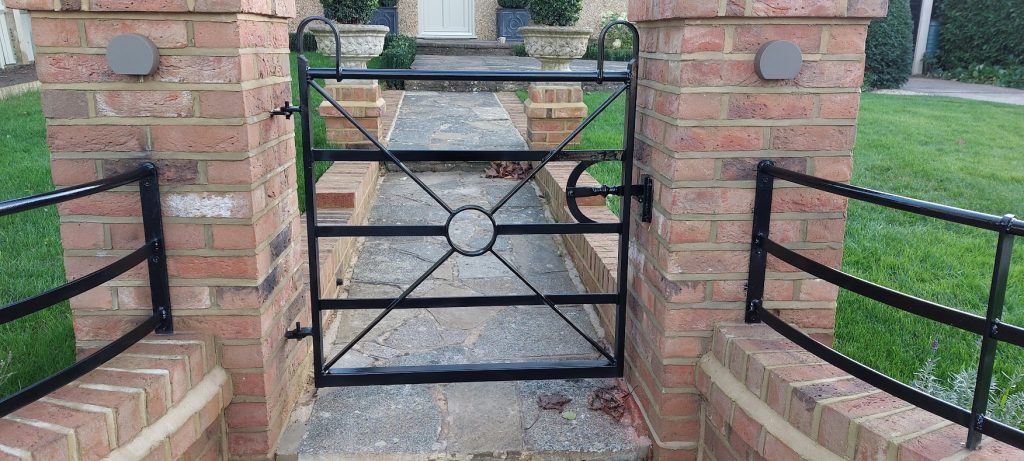 Wrought iron garden gate, Epsom