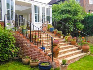 Handrail down steps, Haywards heath