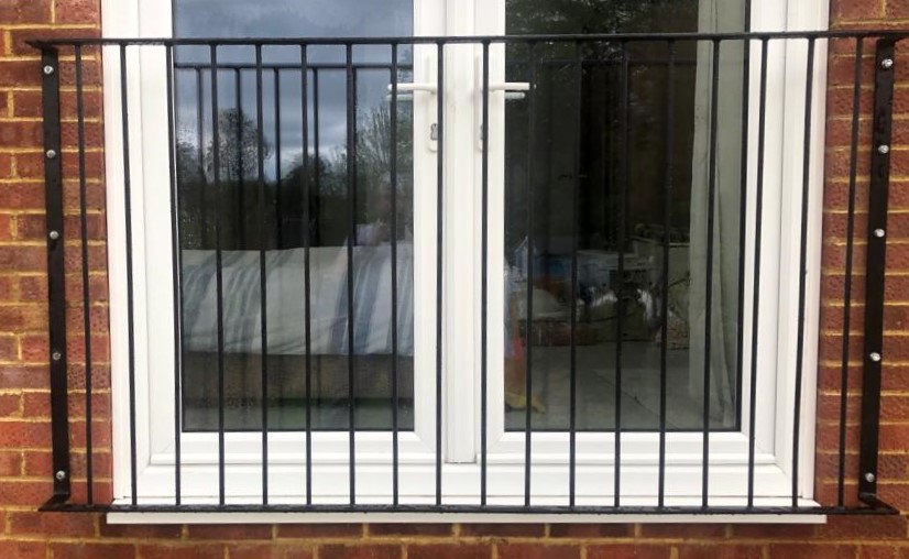 Simple Juliet balcony railing in Crawley